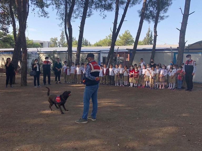 İlkokul öğrencilerinden jandarma ziyareti